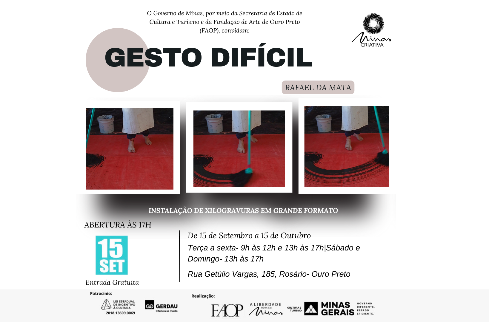 Galeria de Arte da Faop abre instalação de xilogravuras nesta sexta-feira (15), em Ouro Preto 