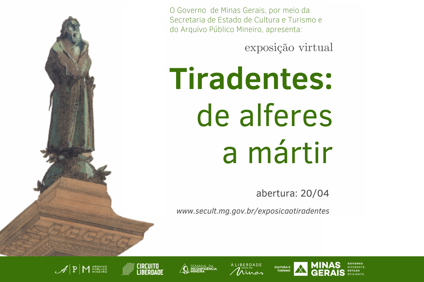 Arquivo Público Mineiro lança exposição virtual “Tiradentes: de alferes a mártir”