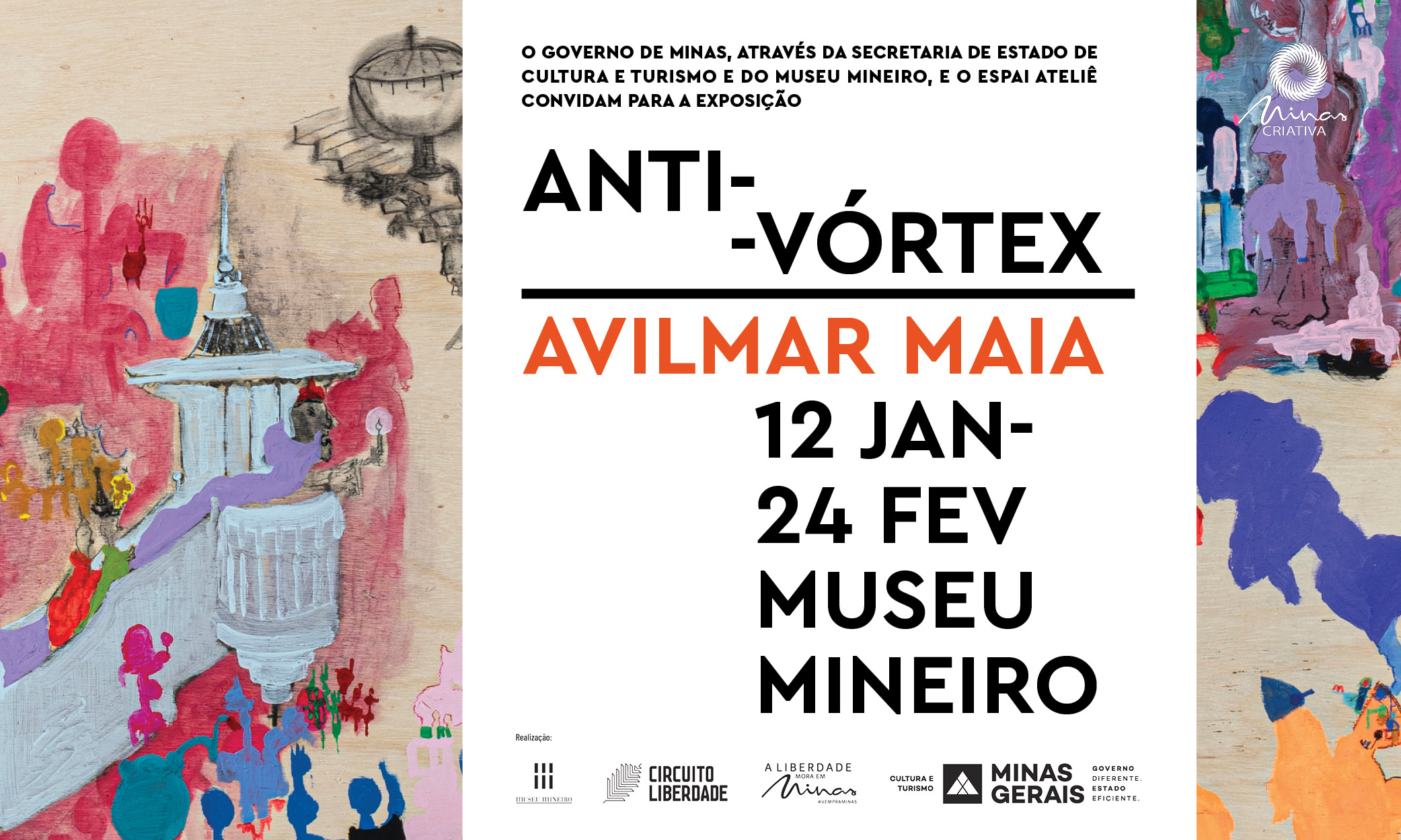 Museu Mineiro inicia 2024 com nova exposição temporária: “Anti-Vórtex: Avilmar Maia”