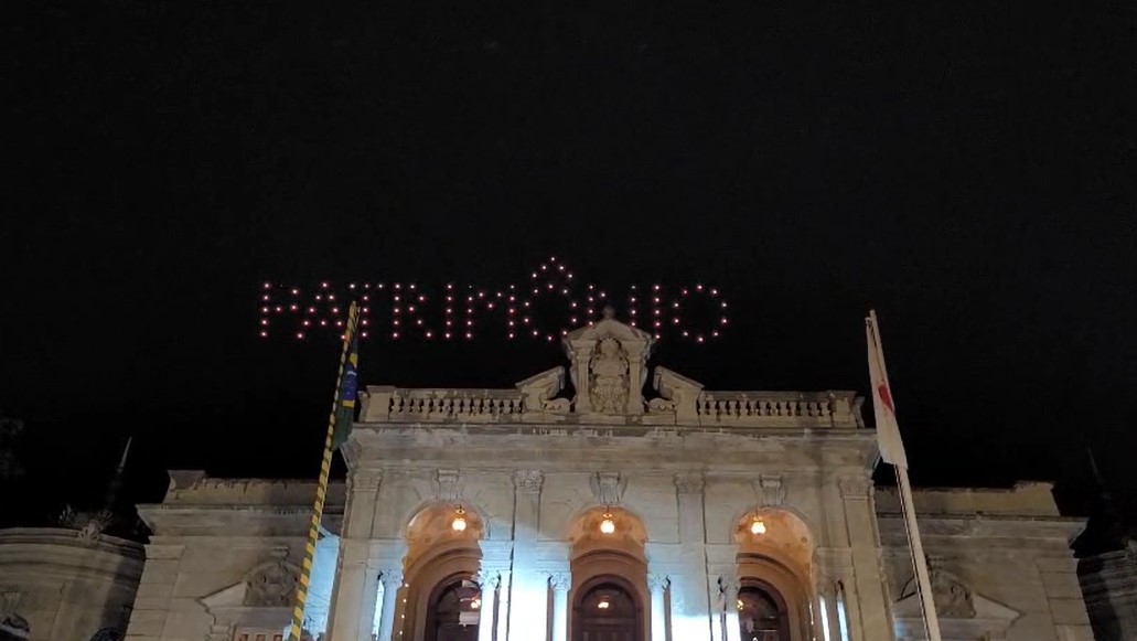 Show de drones Palácio da Liberdade Foto Renata Garbocci Secult