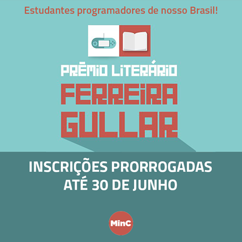 Inscrições para o Prêmio Ferreira Gullar vão até 30 de junho